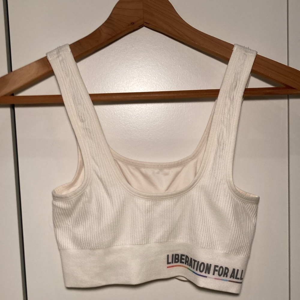 Harper Wilde Liberation for all lounge rib scoop bra top S
